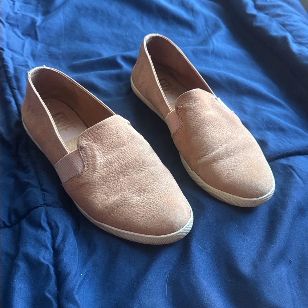 Frye Brown Leather Slip-On Shoes